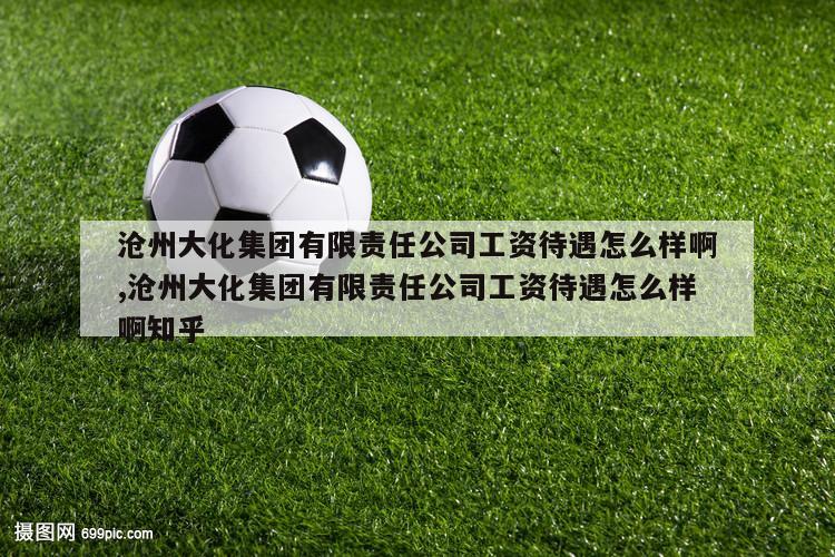 沧州大化集团有限责任公司工资待遇怎么样啊,沧州大化集团有限责任公司工资待遇怎么样啊知乎